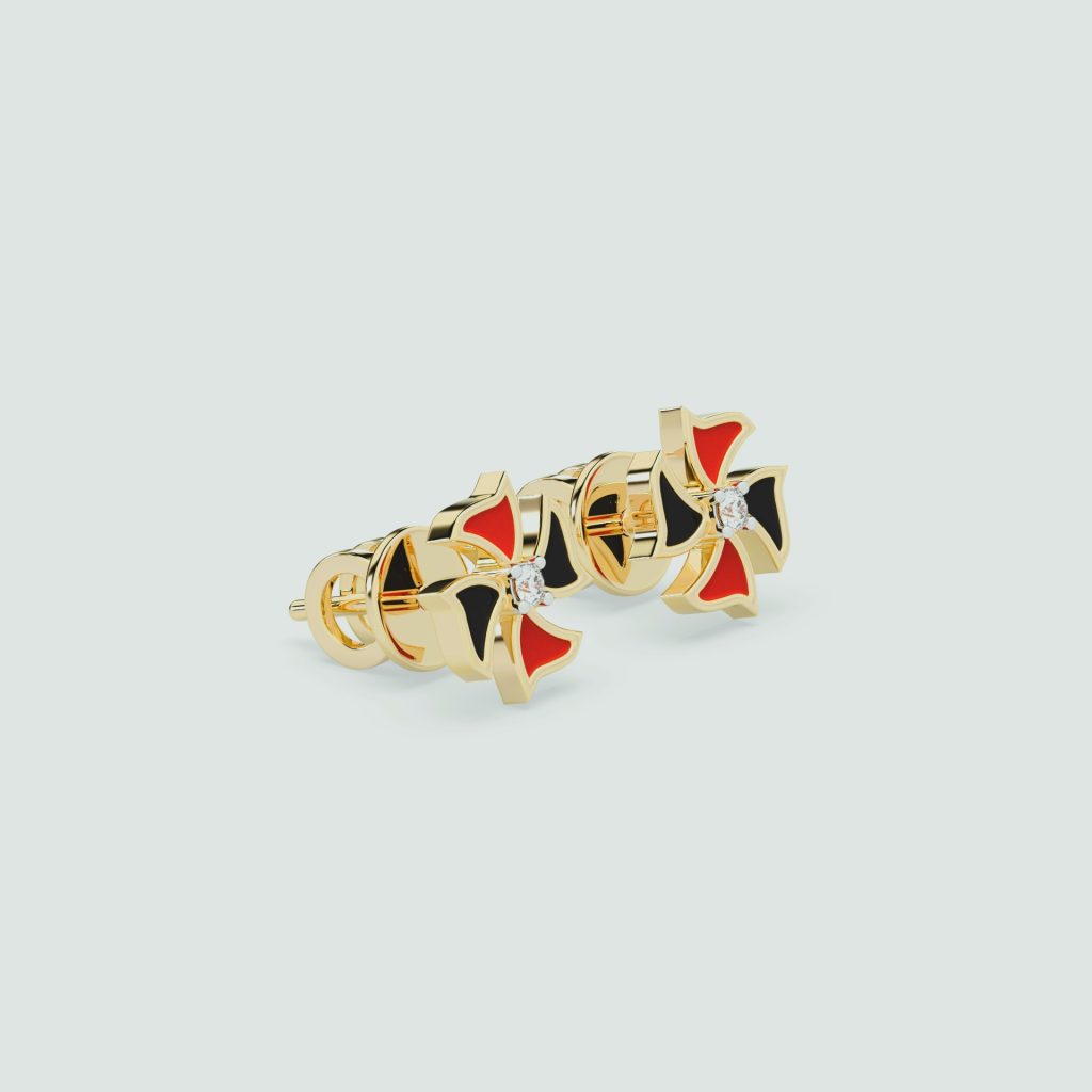 18k gold earrings for navratri