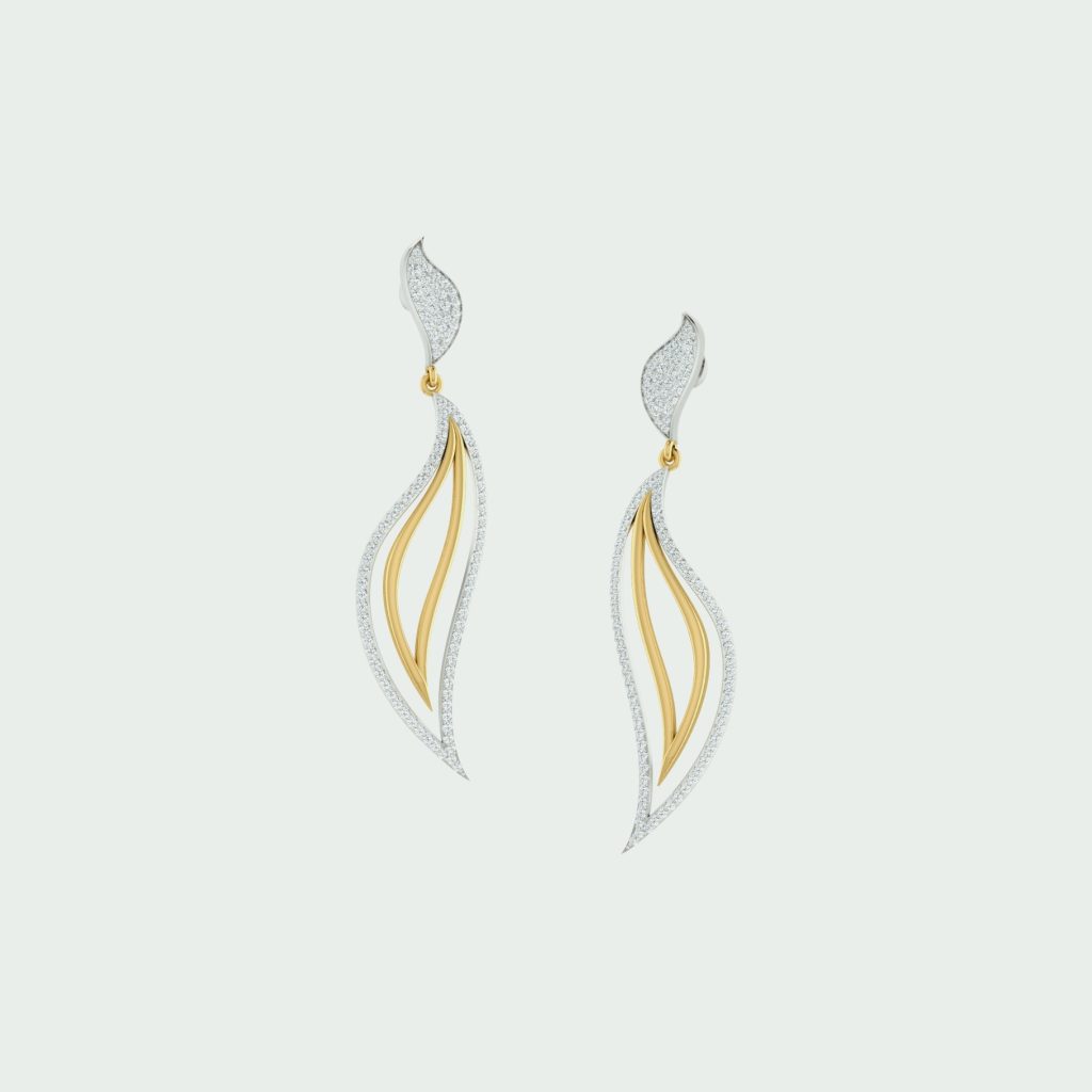 buy 18k gold earring in rajkot