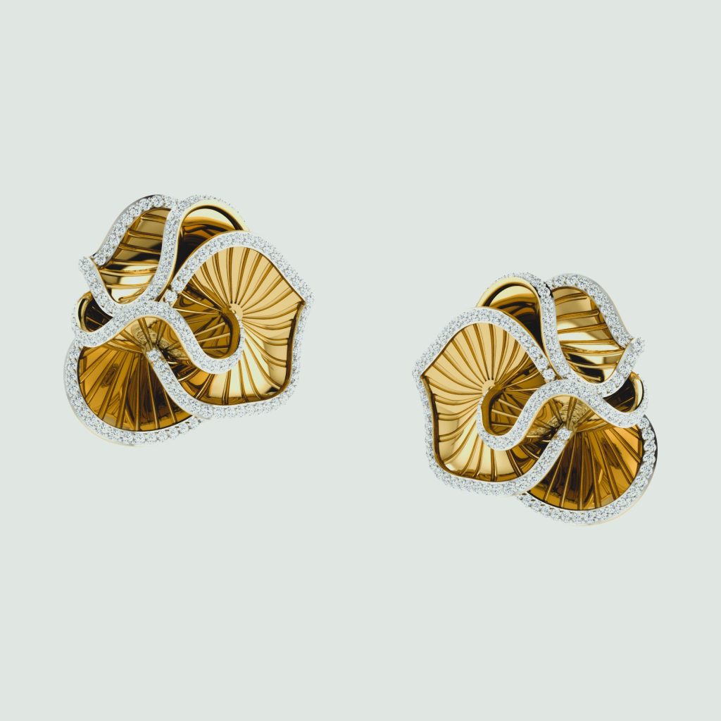 gold earrings for women under ₹20000