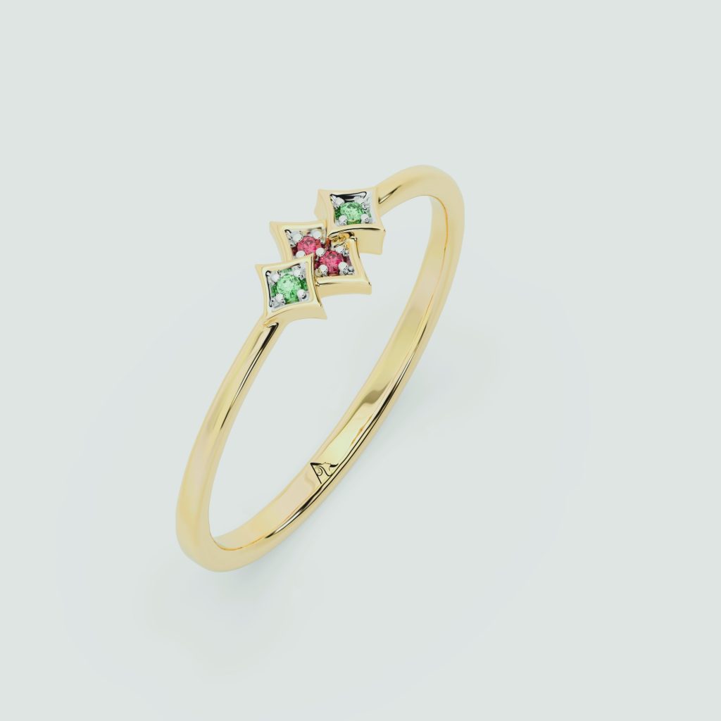 gold engagement rings for couple