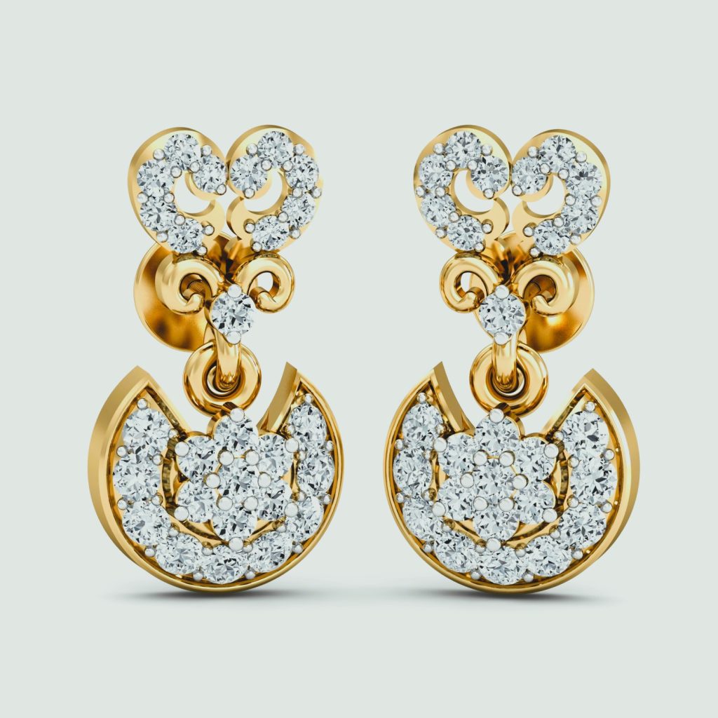 gold jhumka designs for Navratri