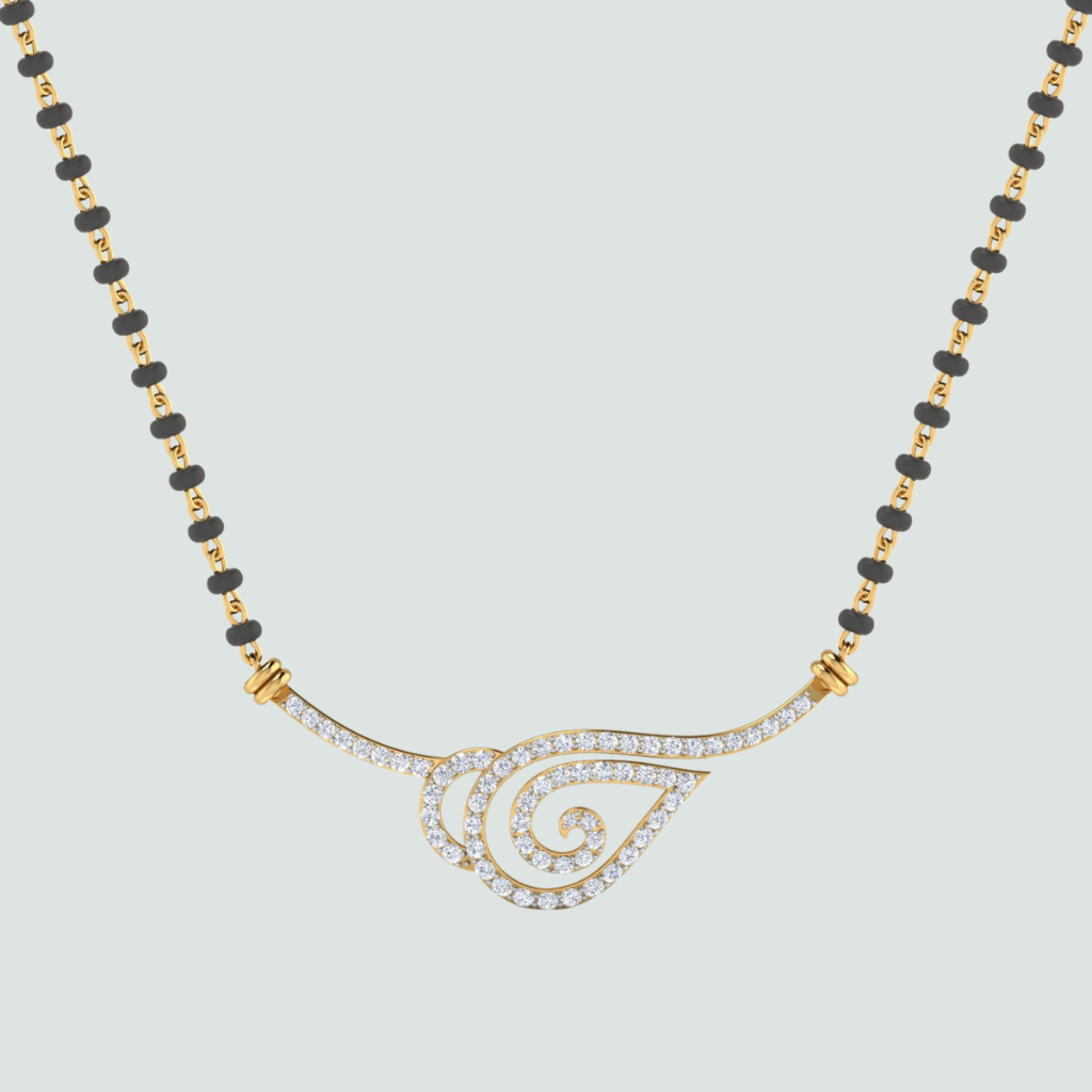 latest short gold mangalsutra designs