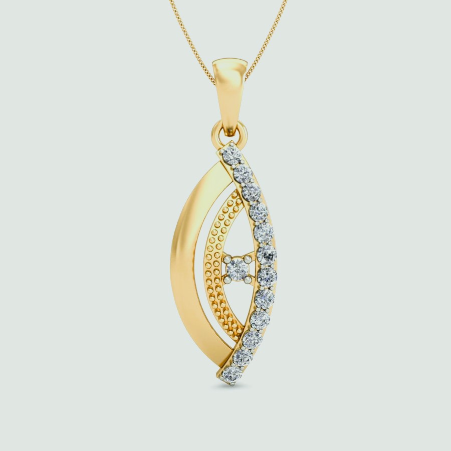 modern gold pendant designs for female