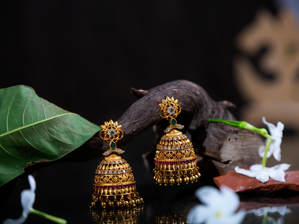 top gold earrings designs for daily use